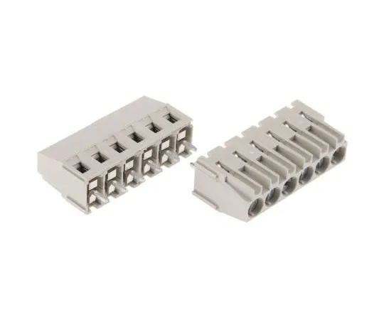 63-7408-72　Wieland 8291、6 Way PCB端子条　25.163.0653.0