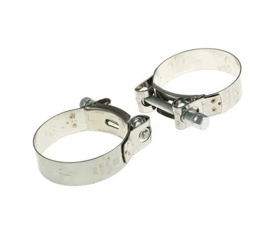 63-7457-67　RS PRO不锈钢镀锌钢板 (螺栓) 螺栓驱动，带宽20mm,内径59mm -63 mm　265-0225