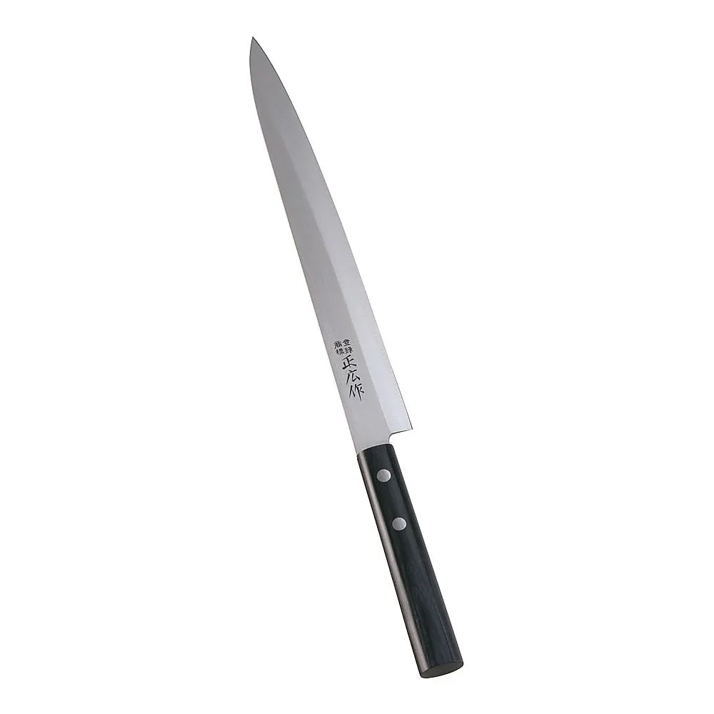 62-6409-72　Masahiro Stainless Steel Wagyocho Yanagi Blade (Single-Flute) 24 cm　10613