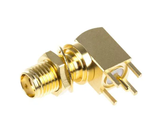 63-7416-77　Telegartner直角50Ω通孔隔板安装SMA连接器，焊点终止　J01151A0201