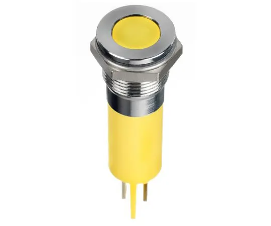 63-7039-80　RS PRO黄色指示器，24 V直流，14mm安装孔尺寸，紧固件，焊条终止，IP67　134-5554