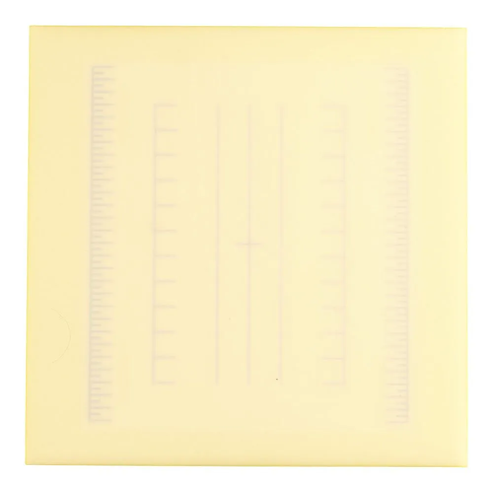 62-6434-57　Laminated Graduated Cutting Board Square L Yellow for Cooking