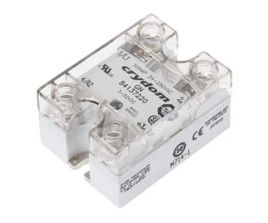 63-7391-77　Sensata/Crydom 50 A rms固态继电器，瞬间开启，面板安装，TRIAC, 280 V ac最大负载　84137220