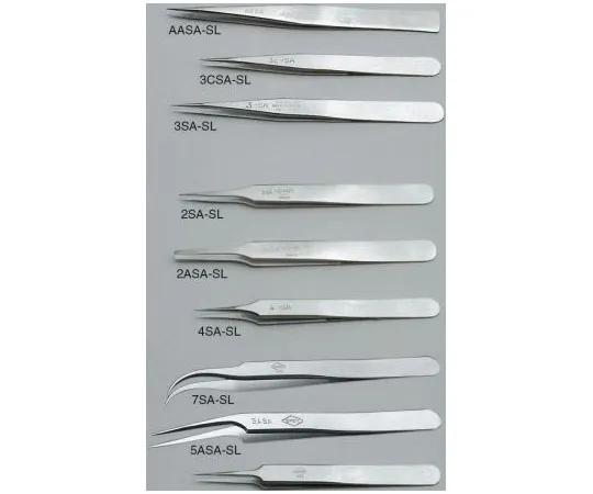 63-7336-33　Erem by Weller 115 mm,Anti-Magnetic不锈钢，指针式;已绑定;弯曲;反酸镊子　5ASASL