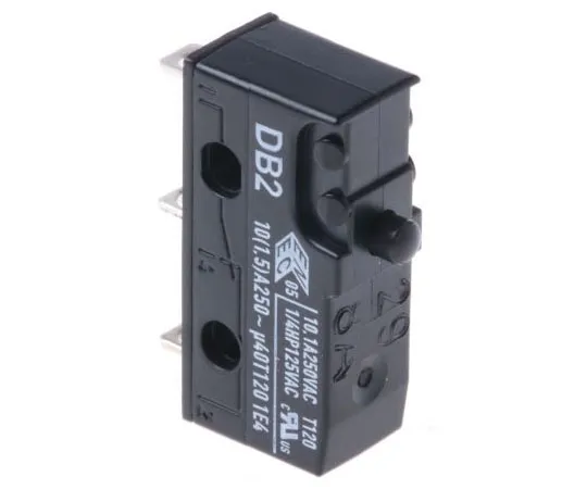 63-7470-77　SPDT-NO/NC按钮微动开关，10.1 A@250 V ac　DB2C-A1AA