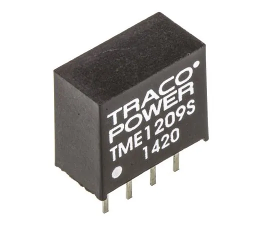 63-7429-05　TRACOPOWER TME 1W隔离直流-直流换流器通孔，电压在10.8→13.2 V直流，电压在9V直流　TME 1209S