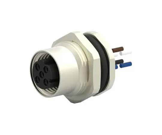 63-7041-32　TE Connectivity,T417系列，直M12到未端工业自动化电缆组件，4芯220毫米电缆　T4171110004-001