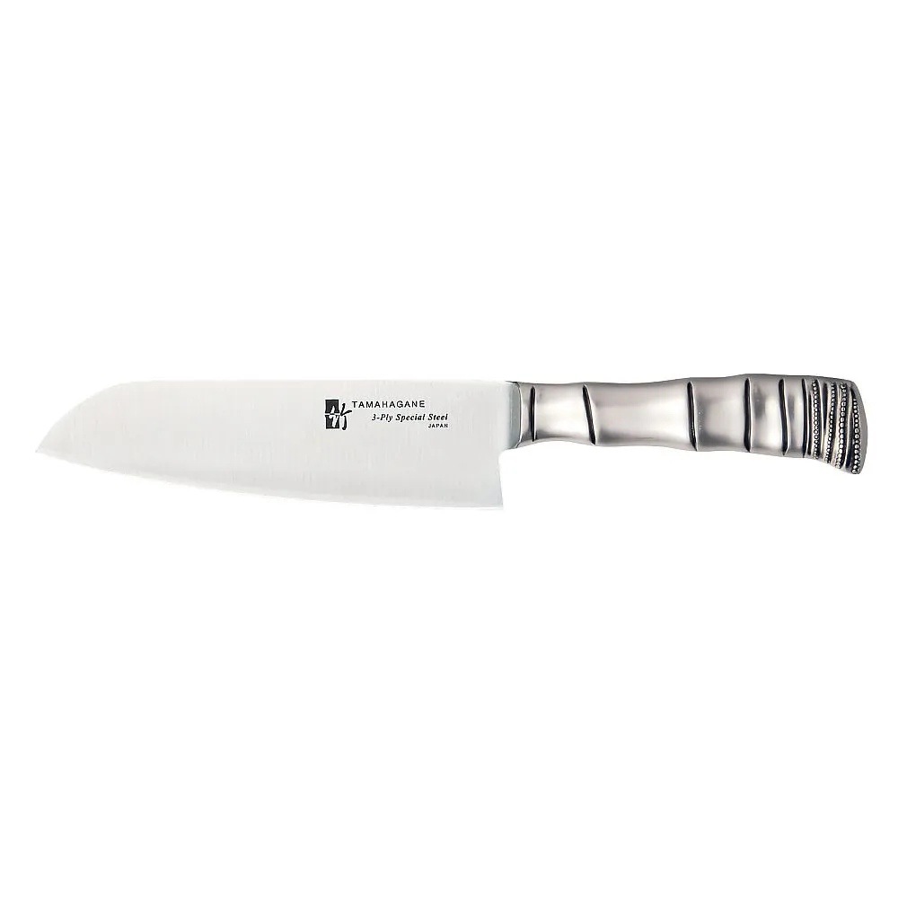 62-6415-19　Tamahagane Bamboo All-Purpose (Double-Edged) 17.5 cm　TK-1114