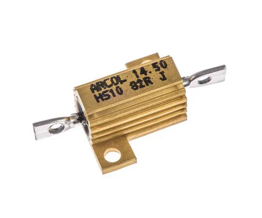 63-7363-20　ArcolHS10系列铝合金厚板轴向线材贴装电阻，82Ω±5% 10W　HS10 82R J