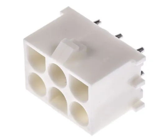 63-7365-57　TE Connectivity UniversalMATE-N-LOK,6Way, Straight PCB Header　350711-1