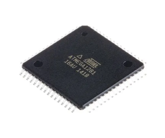 63-7014-92　MicrochipATMEGA1281-16AU,8位AVR微控制器，16MHz, 128 kB闪存，64-PinTQFP　ATMEGA1281-16AU