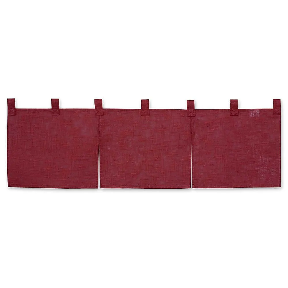 62-6318-65　Half Noren Cotton Plain Bordeaux　001-01