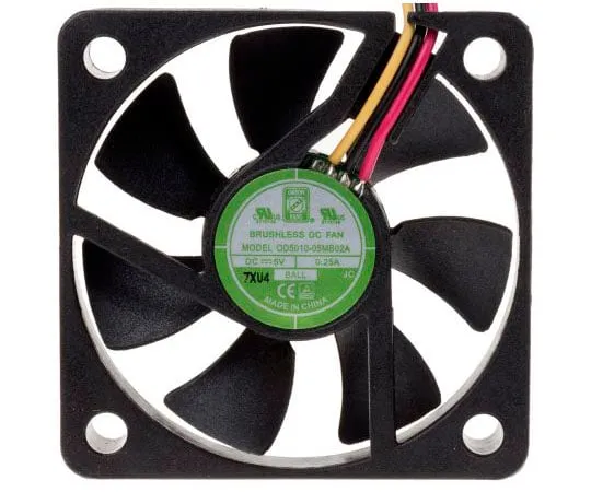 63-7372-28　RS PRO轴向风扇，50 x 50 x 10.5mm, 10cfm, 900mW, 5 V直流，IP55　144-2048