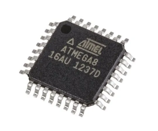 63-7022-47　单片机ATMEGA8-16AU,8位AVR单片机，16MHz,8kB闪存，32针TQFP　ATMEGA8-16AU