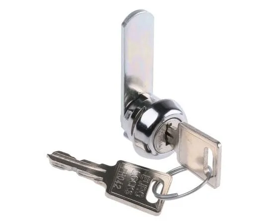 63-7490-03　Euro-Locksa Lowe&Fletcher Group公司Panel to Tongue Depth 9.5mm Zamak Chrome Plated Camlock, Key to unlock　F143-03-2