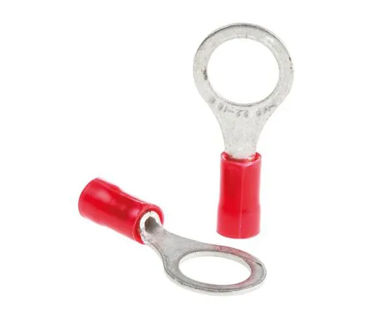 63-7428-15　TE连通性PLASTI-GRIP系列绝缘压紧环端子，M8螺柱尺寸，0.26mm2至1.65mm2线材尺寸，红色　34151