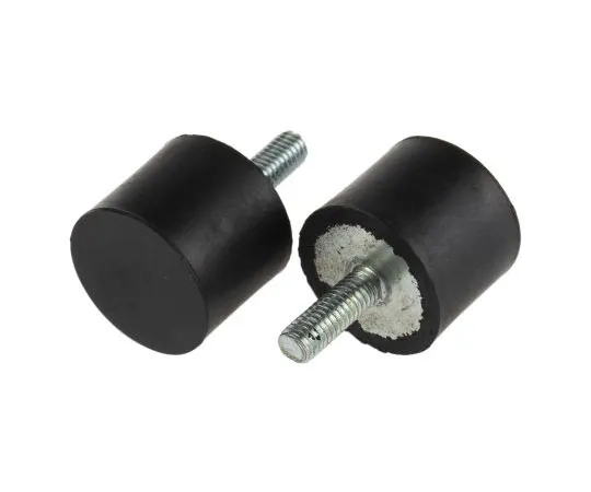 63-7385-50　RS PRO 20mm冲击安装M6 25mm直径18.4 kg,压缩载荷38.5 kg,仅限男性天然橡胶　162-3225