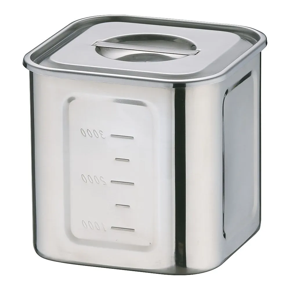 62-6386-39　Eco Clean UK Deep Square Kitchen Pot 16.5 cm　AEK1307