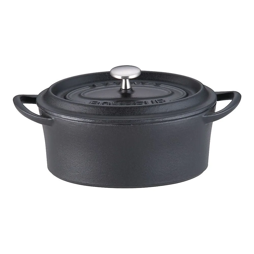 62-6349-15　Bon Bonaire Cocotte Oval 17 cm Black