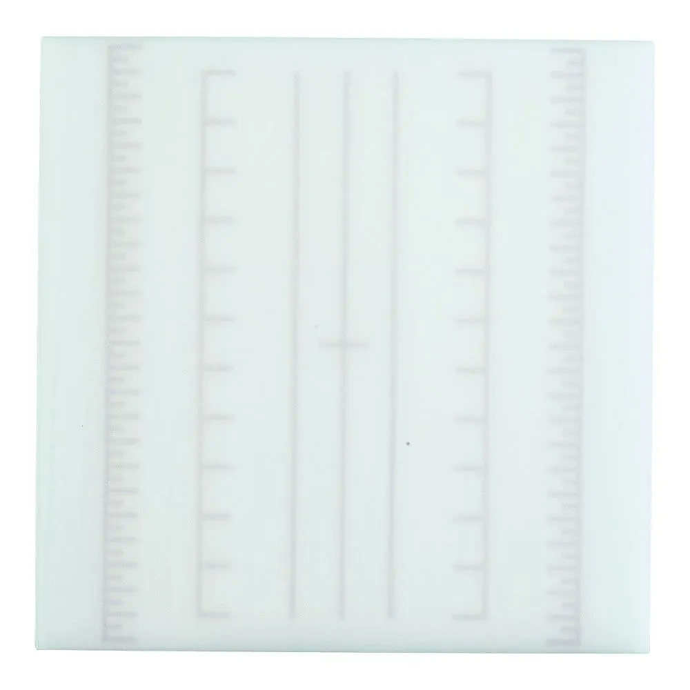 62-6434-50　Laminated Graduated Cutting Board Square S Blue for Cooking