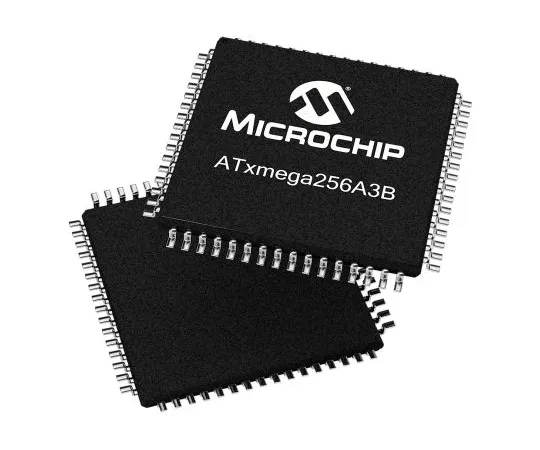 63-7029-80　微芯片，8/16位AVR微控制器，32MHz, 256+8kB闪存，64-PinTQFP　ATXMEGA256A3BU-AU