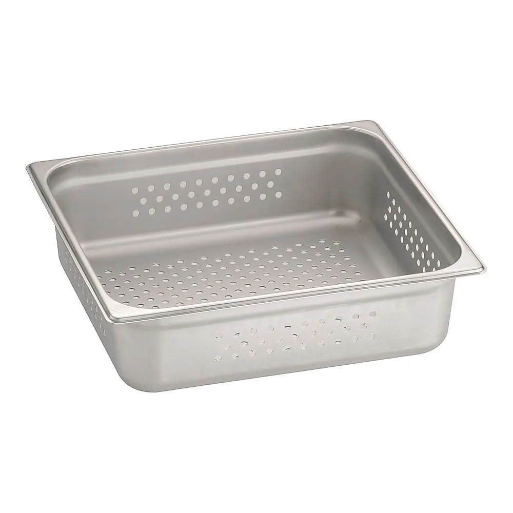 62-6359-32　18-8 Gastronomic Hole Pan 2/3 100 mm　AGS0709