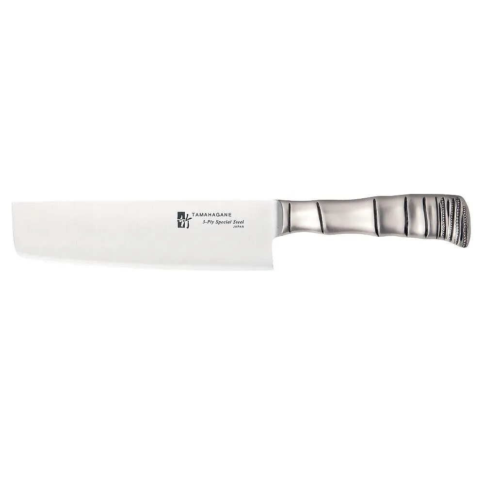 62-6415-20　Tamahagane bamboo vegetable cutter (double-edged) 16 cm　TK-1116