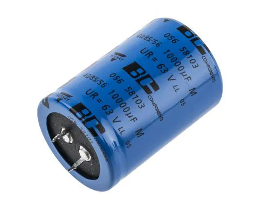 63-7408-63　Vishay 10000μF63V直流铝电解电容器，通孔35 (Dia。)x 50 mm+85°35mm 10mm　MAL205658103E3