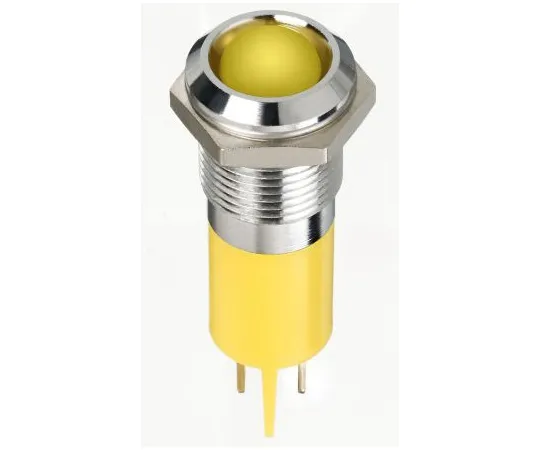 63-7039-72　RS PRO黄色指示器，12 V直流，14mm安装孔尺寸，紧固件，焊条终止，IP67　134-5545