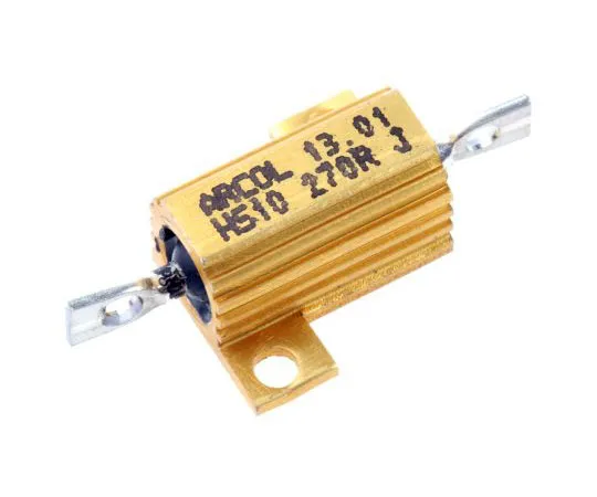 63-7363-21　ArcolHS10系列铝合金厚板轴向线材贴装电阻，270Ω±5% 10W　HS10 270R J