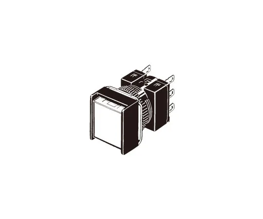 62-4857-83　按钮开关 (方形) (LED) (圆体Φ16) A16　A165L-AYA-5D-1