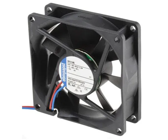 63-7463-86　ebm-papst8400N系列轴向风扇，80 x 80 x 25mm,69m3/h, 2W, 24 V直流　8414NG