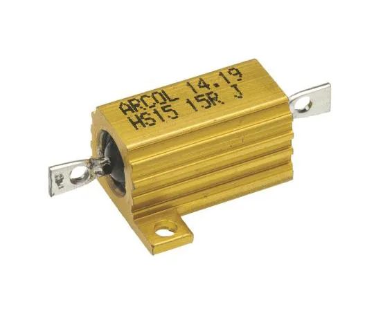 63-7349-31　ArcolHS15系列铝合金厚板轴向线材贴装电阻，15Ω±5% 15W　HS15 15R J
