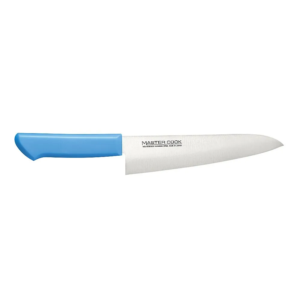 62-6420-77　Mastercock Antibacterial Color, Kitchen Knife, Western Blade, Blue　MCDK-210W