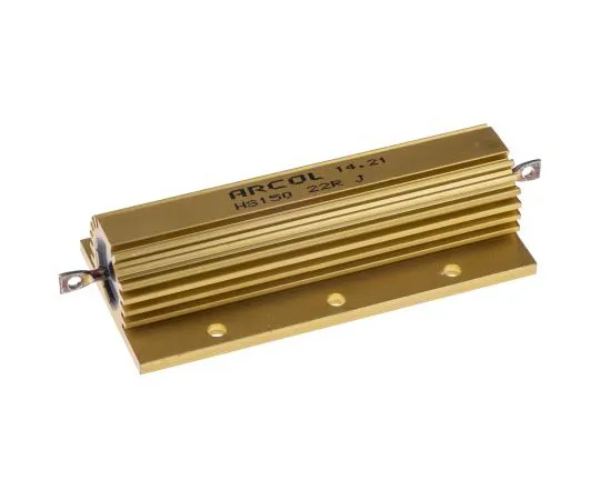 63-7483-92　ArcolHS150系列铝合金厚板轴向线材贴装电阻，22Ω±5% 150W　HS150 22R J