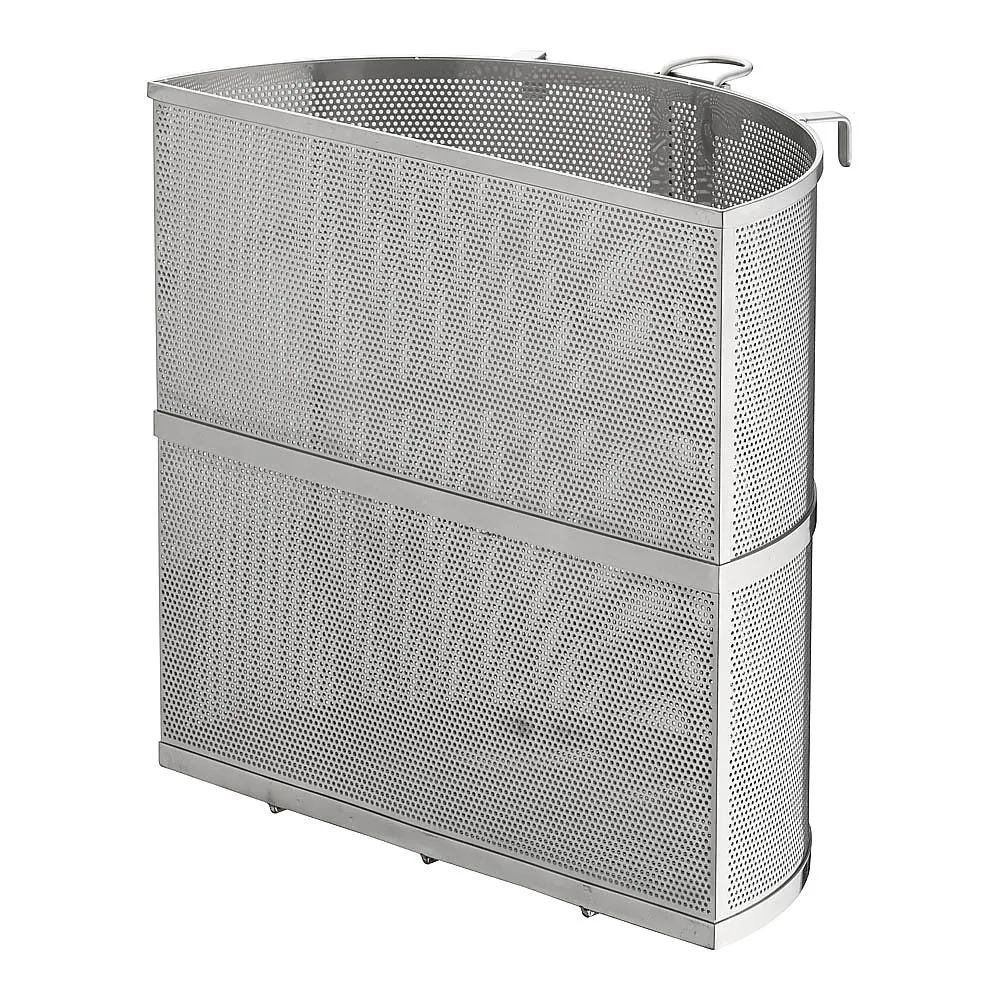 62-6452-36　Eco Clean Punch Half Round Soup Sorting Zaru 45 cm UK18-8