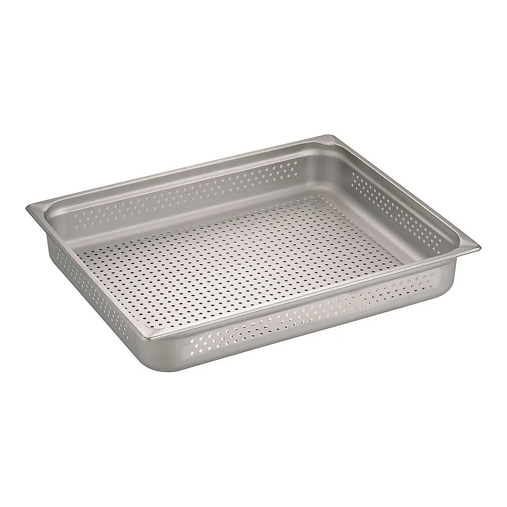 62-6360-75　KINGO Stainless Steel Hole Hotel Pan 2/1 x 100　21100PS
