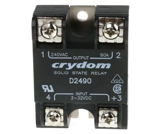 63-7471-47　Sensata/Crydom 90 A rms固态继电器，0交叉，表面贴装，SCR, 280 V rms最大负载　D2490