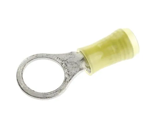 63-7383-73　TE连通性PIDG系列绝缘压紧环端子，M10螺柱尺寸，2.6mm2至6.6mm2线材尺寸，黄色　130207