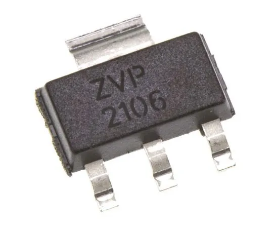 63-7353-43　ZVP2106GTAP通道MOSFET, 450 mA, 60 V,3+TabPinSOT-223二极管有限公司　ZVP2106GTA