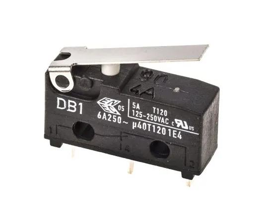 63-7381-83　SPDT-NO/NC短杠杆微动开关6 A@250 V ac　DB1C-C1LB