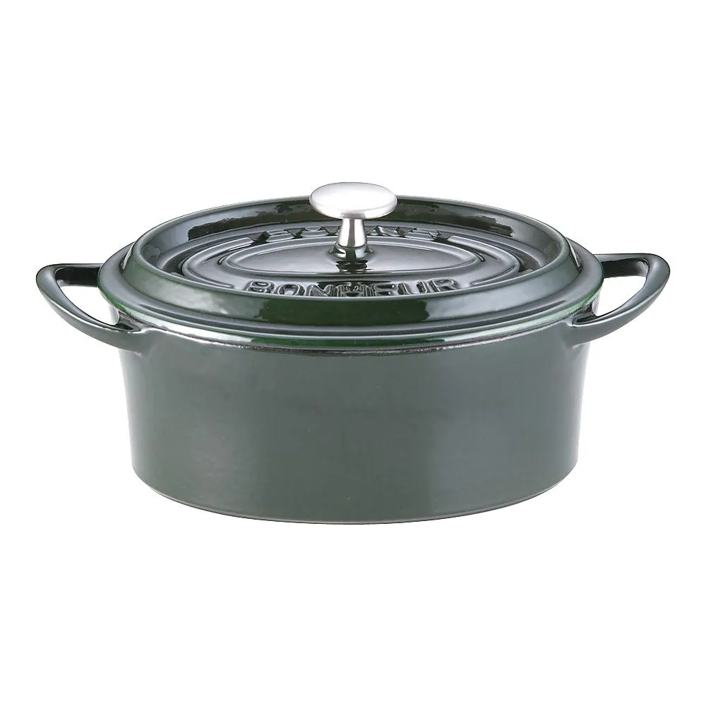 62-6349-05　Bon Bonaire Cocotte Oval 17 cm Majorica Green