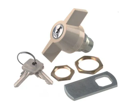 63-7489-90　EuroLocks a Lowe&Fletcher Group公司Panel to Tongue Depth 13.2mm Plastic, Zamak Camlock, Key to unlock　B90-03 (2433A)