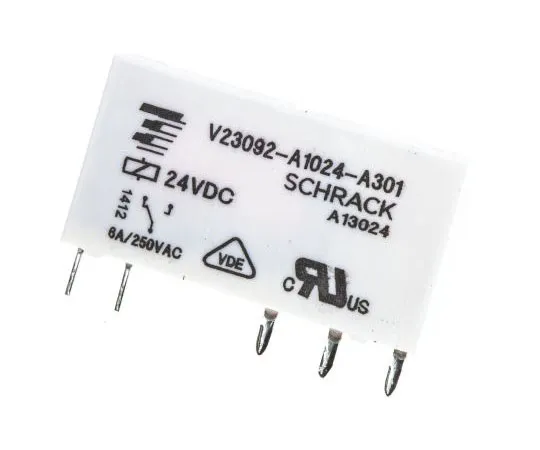 63-7437-67　TE ConnectivitySNR SPDT非锁定继电器PCB安装，24V直流线圈，6A　V23092-A1024-A301 2-1393236-4