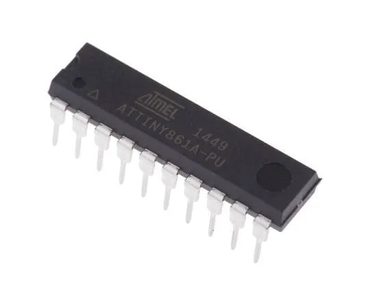 63-7029-45　微芯片，8位AVR微控制器，20MHz,8kB闪存，20针PDIP　ATTINY861A-PU