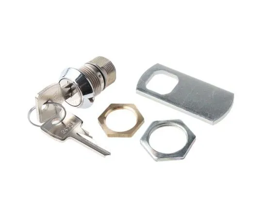 63-7490-08　Euro-Locksa Lowe&Fletcher Group公司Panel to Tongue Depth 13mm Zamak Chrome Plated Camlock, Key to unlock　F5A-03-2 (2433A)
