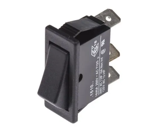 63-7468-54　Arcolectric Single Pole Double Throw (SPDT) ，Latching Rocker开关面板安装　C1510ALAAA