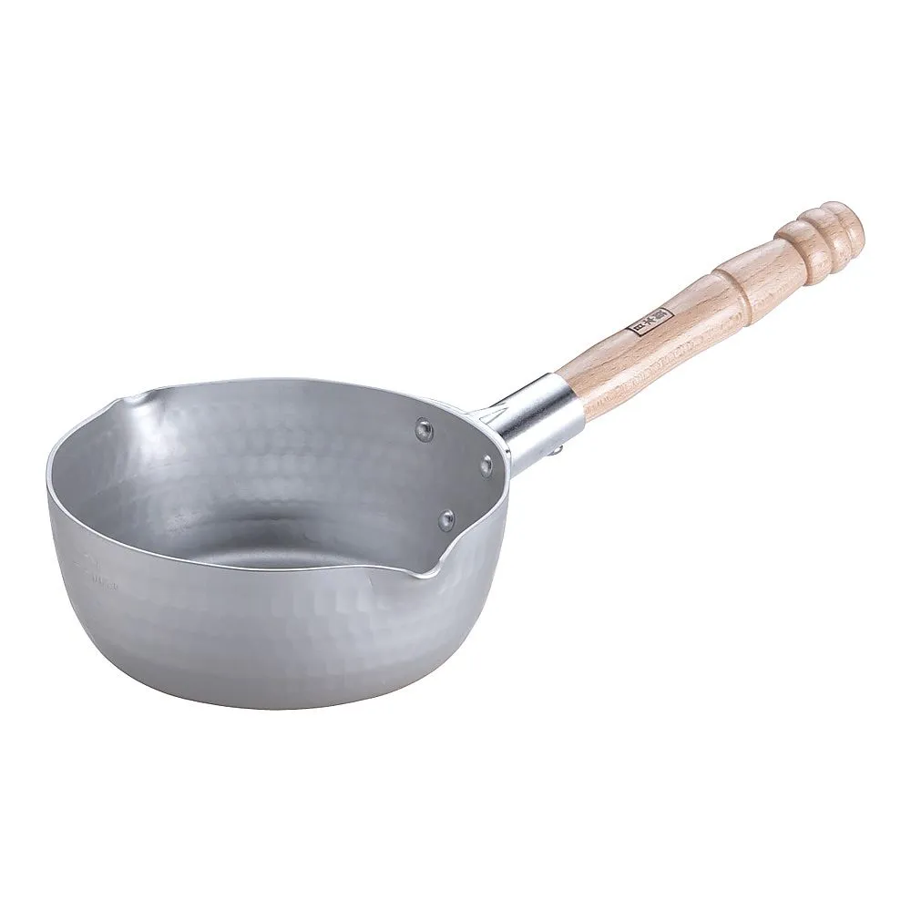 62-6343-73　Aluminum Casting Snow Flat Pot 15 cm (Graduated)