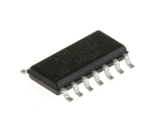 63-7029-30　微芯片，8位AVR微控制器，20MHz,8kB闪存，14引脚SOIC　ATTINY84-20SSU