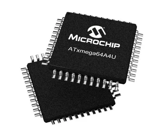 63-7029-99　微芯片，8/16位AVR微控制器，32MHz, 64+4kB闪存，44-PinTQFP　ATXMEGA64A4U-AU
